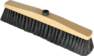 Produktbild von Besenkopf mit Holzfuß und Naturborsten 40cm - YORK - CLEAN HOUSE
