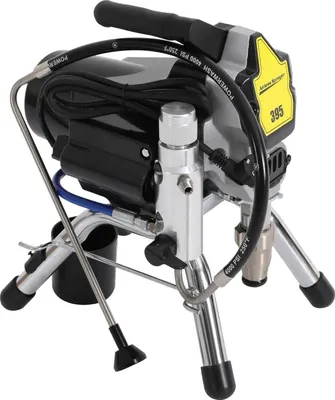 Obrázok produktu pre Bezvzduchový striekací prístroj na farby – model 395 – 1800 W – prietok 2,5 l/min – vysokotlakový – elektrický – zástrčka EU – čierny