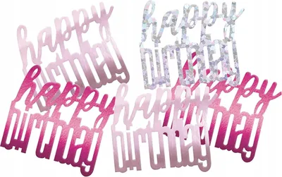 Produktbild von HAPPY BIRTHDAY Deko Konfetti Pink Silber Geburtstag 14g