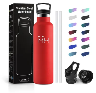 Produktbild von JAPORIA Trinkflasche 750ml, Auslaufsicher Wasserflasche Kohlensäure Geeignet, BP