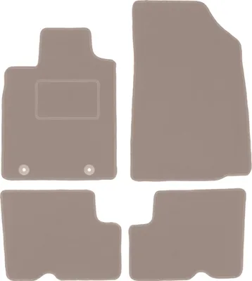Produktbild von Velours-Autoteppiche für: Dacia Logan II Limousine, Kombi (2012-) Beige