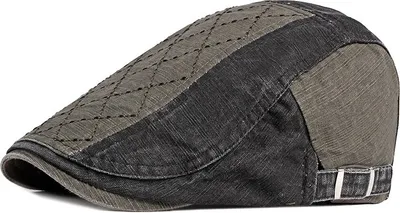 Zdjęcie produktu dla Stylowy beret męski Shane w kolorze Khaki - Komfort i elegancja KP25669