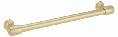 Productafbeelding van Handgreep voor meubels, gemaakt van zinklegering (zamac). Afstand tussen de bevestigingsgaten: 224 mm. Afwerking: gegalvaniseerd. Set van 6 stuks