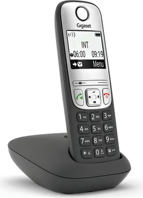 Produktbild von Gigaset A690, Analoges Telefon, Kabelloses Mobilteil, Freisprecheinrichtung, 100 Eintragungen, Anrufer-Identifikation, Schwarz
