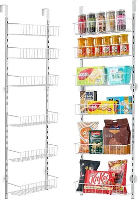 Immagine prodotto di Organizer da appendere alla porta a 6 ripiani per dispensa, regolabile