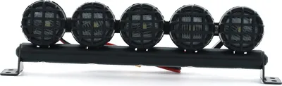 Imagen del producto de Kit de accesorios para lámpara de techo con luces LED, repuesto para 5 luces, compatible con modelos 1/10 Traxxas TRX-4, Trx4, Axial SCX10, 90046, RC4WD D90, KM2
