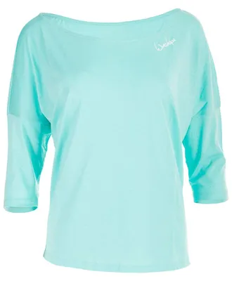 Productafbeelding van WINSHAPE Dames, ultralicht modal shirt met 3/4 mouwen, model MCS001, kleur mint, maat XXL (EU)