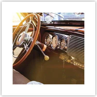 Produktbild von Poster - Poster ohne Rahmen - Auto Retro Vintage - 30x30 cm - Wand Bild - Wanddeko - Wandbilder - Kunstposter - Wandposter - Bilder - Kunstdruck - Wanddekoration - Wandbild - P2XAC30x30-4939