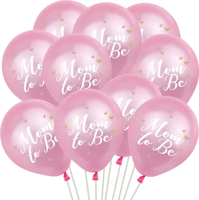 Produktbild von Oblique Unique Luftballon Set Mum to Be Deko Ballons für Baby Shower Baby Party eines Mädchen Feier zur Geburt rosa
