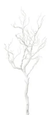 Produktbild von Künstlicher Deko-Ast BERND, 97 cm langer Zweig aus weißem Kunststoff