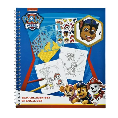 Immagine prodotto di Paw Patrol stencil block template block drawing block - divertimento creativo da colorare per i bambini