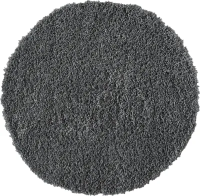 Produktbild von MY-RUG Teppich, Hochflorteppich Shaggy Star, 100x100, grau, leicht glänzend, extra flauschig, rund