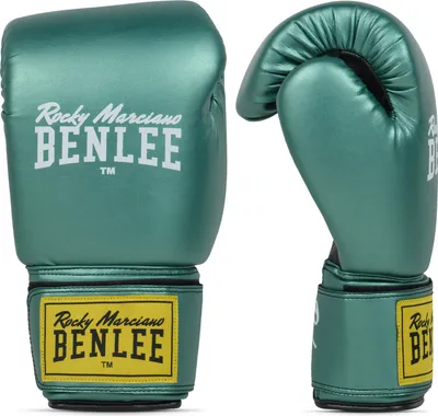 Produktbild von Boxhandschuhe aus Kunstleder RODNEY Metallic Green/Black 12 oz BENLEE
