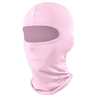 Produktbild von Sturmhaube Atmungsaktiv Winter Motorrad Sturmmaske Fahrrad Gesichtshaube Warm Skimaske für Herren Und Damen,(Hell-Pink)