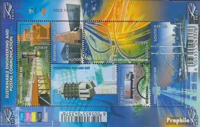 Produktbild von Briefmarken Südafrika 2003 Mi 1516-1521Klb I Kleinbogen (kompl.Ausg.) gestempelt Weltposttag