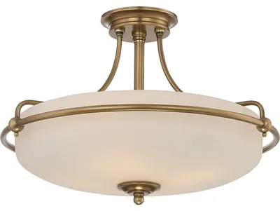 Zdjęcie produktu dla Lampa sufitowa Griffin postarzany mosiądz 4xE27x60W metal wym:35x53x53cm IP20 Quoizel
