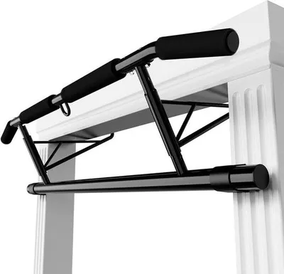 Productafbeelding van Optrekstang Deurkozijn - Pull Up Bar - Bovenlichaam Trainen - Installatievrij Ontwerp - 72-92 cm Kozijn - Zwart