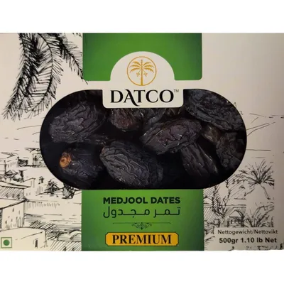 Produktbild von Datco Medjool-Datteln - Premium-Qualität, natürliche Medjool-Datteln 500g