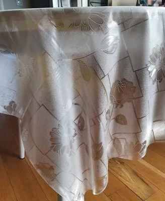 PVC Tischdecke transparent rechteckig 140 x 180 cm