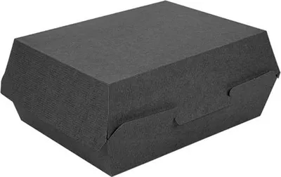 Obrázek produktu pro Termo box na svačinu, černý, 22,5 x 17 x 8,5 cm, 50 kusů.