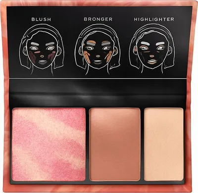 Image de AVON Palette visage 3 en 1, blush, bronzer, highlighter, GOLDEN HOUR