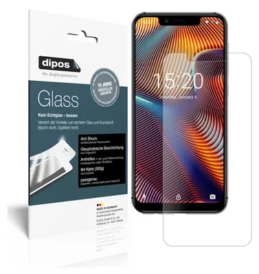 Produktbild von 2x Schutzfolie für Umidigi A3 Pro (2018) matt - Anti-Shock 9H Folie dipos Glass