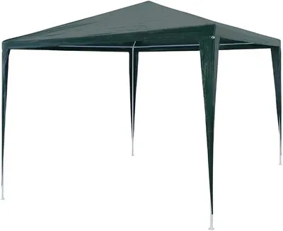 Produktbild von Pavillon Zelt Partyzelt 3x3 m PE Grün, Gartenpavillon Stabil Gartenzelt für Strand Hochzeit Camping