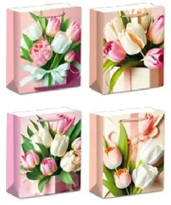 Image de Sachet cadeau M Fleurs assorties