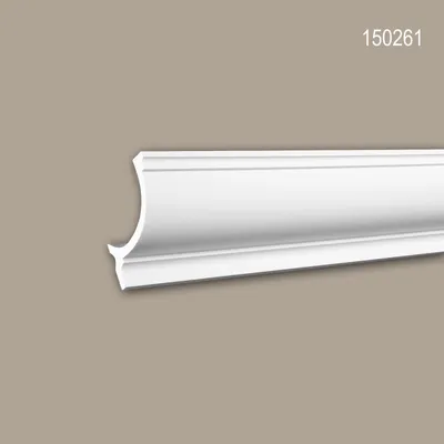 Produktbild von PROFHOME 150261 Eckleiste Zierleiste für indirekte Beleuchtung Stuckleiste 2 m