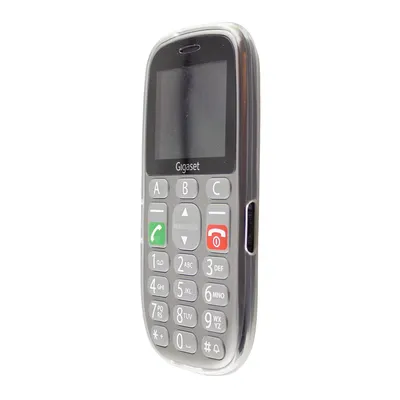 Obrázok produktu pre caseroxx ochranný obal TPU kryt kompatibilný s Gigaset GL390, gumená taška na mobilný telefón biela priehľadná