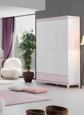 Obrázek produktu pro Šatní skříň Dřevěná šatní skříň Dřevěná šatní skříň Pestrobarevná ložnice Moderní