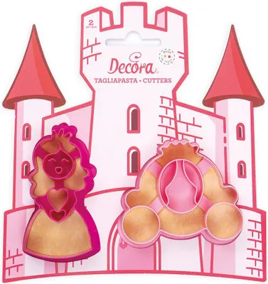 Produktbild von Prinzessin Ausstechformen 2pcs Prinzessin und Kutsche