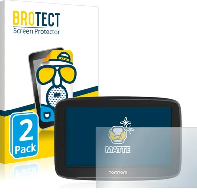 Produktbild von 2x BROTECT Schutzfolie für TomTom GO Basic (6") Displayschutz Displayschutzfolie Folie Matt Entspiegelungsfolie