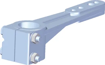 Produktbild von Allpa Aluminium Ruderarm Für Ruderwelle, Ø40mm