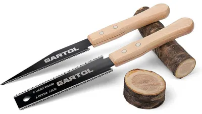 Produktbild von 2-tlg. Japansäge Set mit Ryoba & 6" Handsäge, SK5 Klinge, Holzgriff