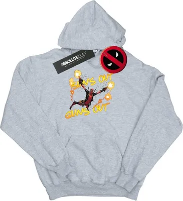Image de Marvel - "Sun's Out Guns Out" Sweat à capuche pour homme BI9114 (S) (Gris)