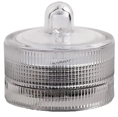 Produktbild von 24er-Pack wasserdichte, runde Mini-LED-Teelichter für Unterwasserbeleuchtung, ideal für Hochzeiten, Partys, Vasen, Festivals und Valentinstagsdekoration.