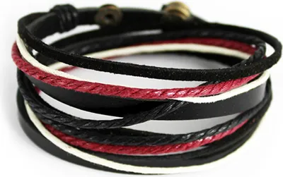 Produktbild von axy Lederarmband Wickelarmband Armband Echtlederarmband  für Herren Damen Männer Jungen Armschmuck