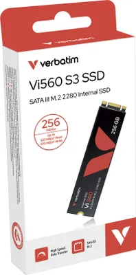 Produktbild von Verbatim Vi560 S3 M.2 SSD-Laufwerk 256 GB, 256 GB, M.2, 520 MB/s