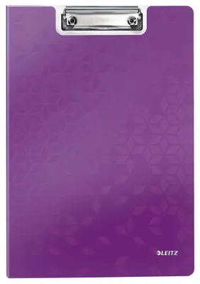 Obrázok produktu pre Esselte Leitz WOW Clipfolder with cover - Violett - 75 Blätter - A4 - Metall - Hartschaumstoff - 1 Taschen - 230 mm