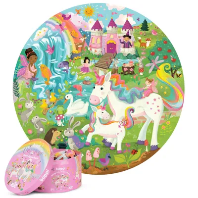 Produktbild von Rundes Puzzle, 150 Teile, Boppi - Einhorn