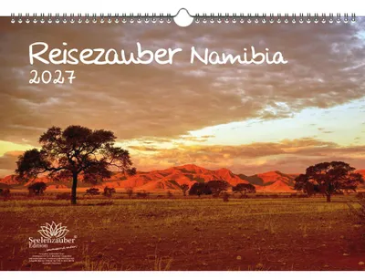 Produktbild von Reisezauber Namibia DIN A3 Kalender für 2027 Landschaft Reise Tiere Urlaub - Seelenzauber