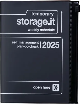 Produktbild von MARK'S 2024/2025 Taschenkalendar A6 vertikal, Storage it // Black