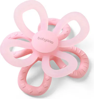 Image de Jouet de dentition en silicone Fleur, rose