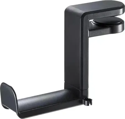 Produktbild von INF Tischklemmen-Kopfhörerständer 360° drehbarer Headset-Halter Schwarz