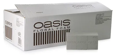 Produktbild von OASIS Steckschaum SEC Ziegel 24cm Steckmasse Steckschwamm - 35 Stück