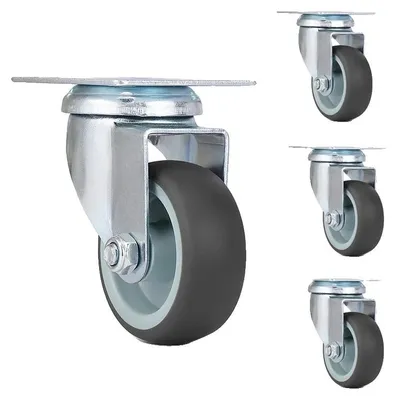 Immagine prodotto di Ruota per mobili, rotazione a 360 gradi, elevata capacità di carico, 4 ruote singole