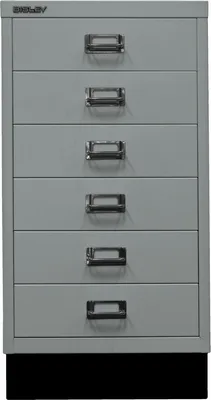 Produktbild von BISLEY MultiDrawer™ L29A36S Schubladenschrank silber 6 Schubladen 34,9 x 43,2 x 67,0 cm