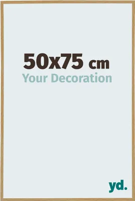 A product image showing a frame with text overlay and a logo.