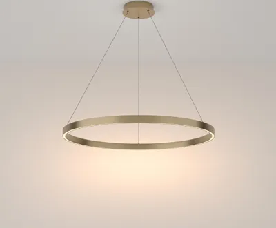 Immagine prodotto di Lampada a sospensione a LED, ottone alluminio, regolabile in altezza, H 120 cm